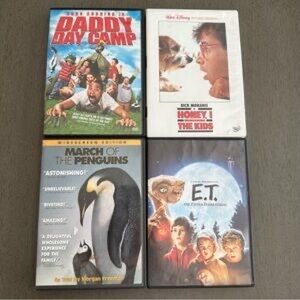 Set of 4 Family Movie DVDs